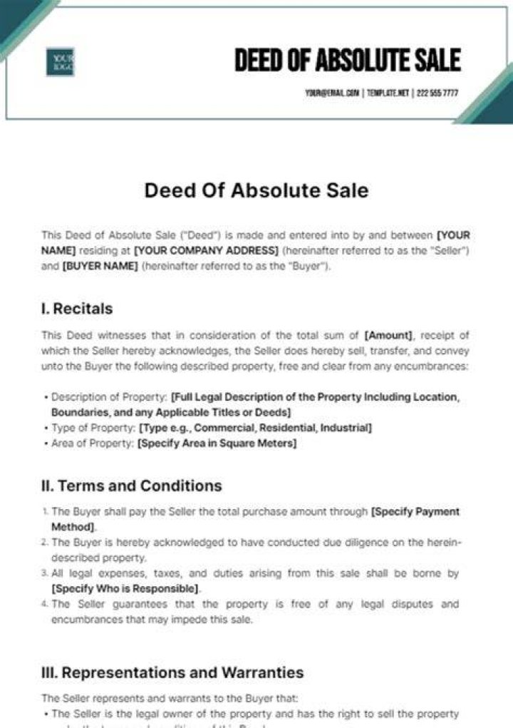 Absolute sale - How To Discuss