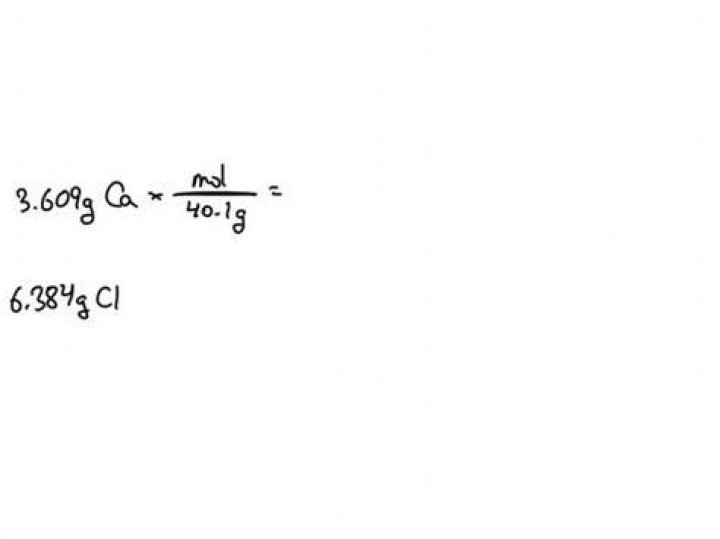 Analysis Of A Compound Containing Chlorine And Lead