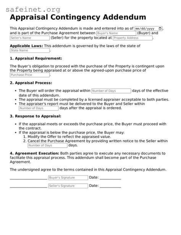 Appraisal contingency - How To Discuss