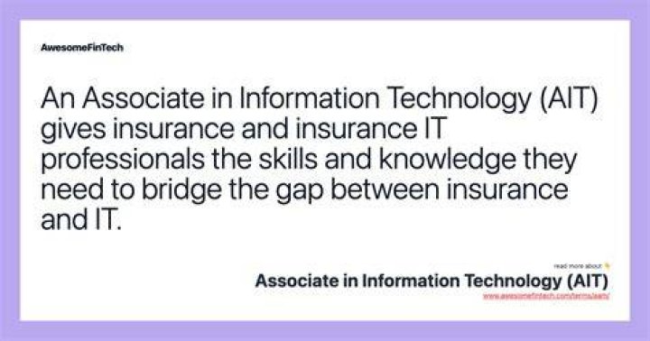 Associate In Information Technology (AIT)