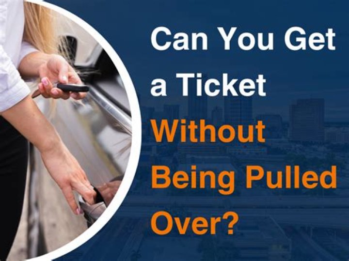 Can You Get A Speeding Ticket Without Being Pulled Over