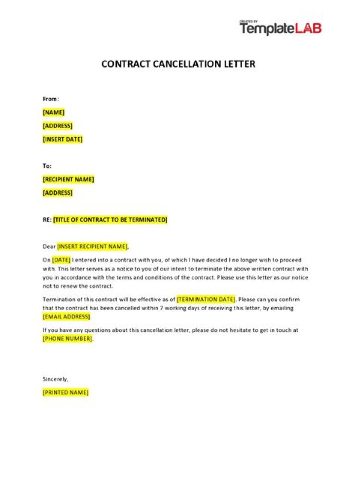 Cancellable contract - How To Discuss