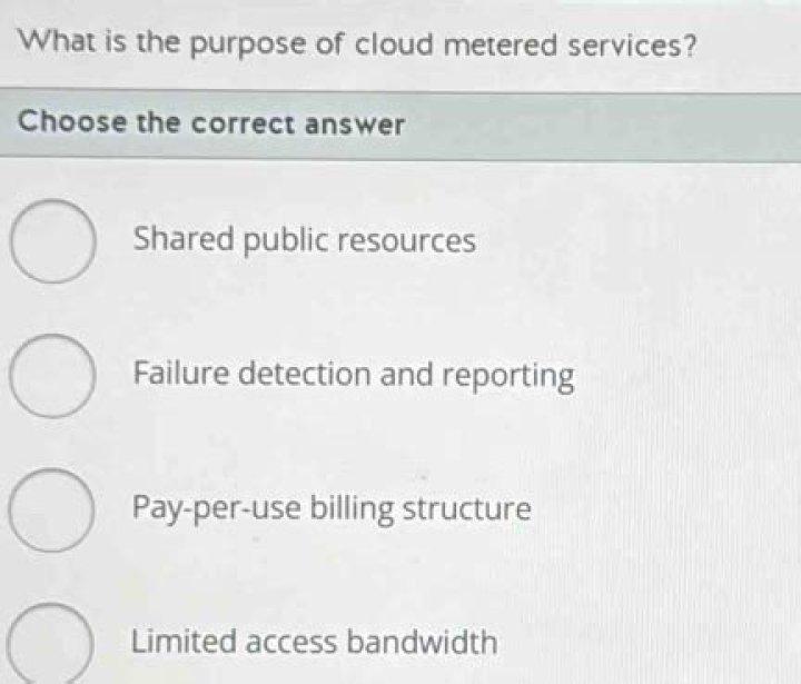 Cloud Metered Service - How To Discuss