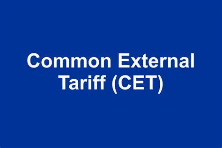 Common external tariff (CET or CXT)