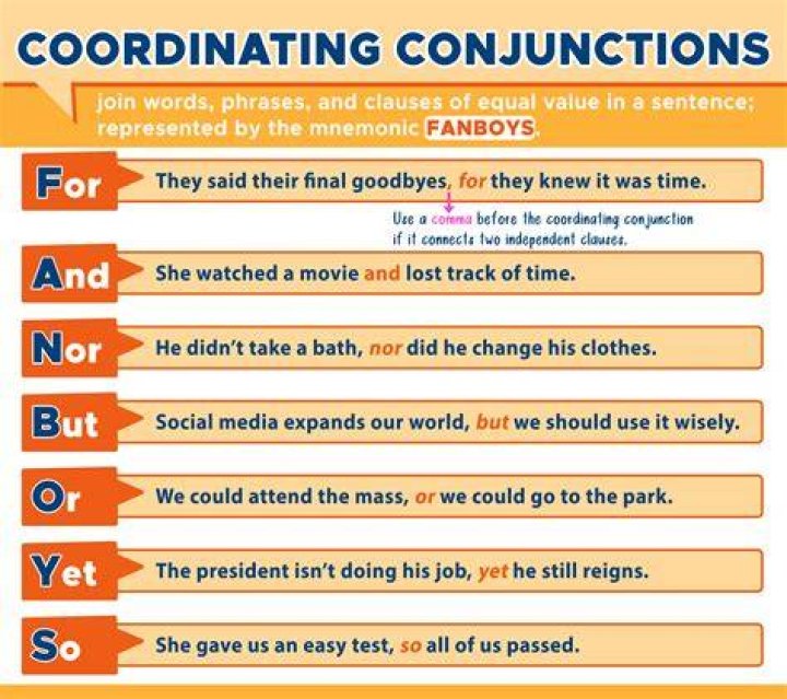 Coordinating conjunction examples - How To Discuss