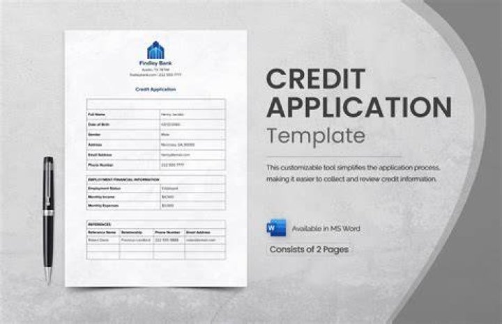 Credit Application - How To Discuss