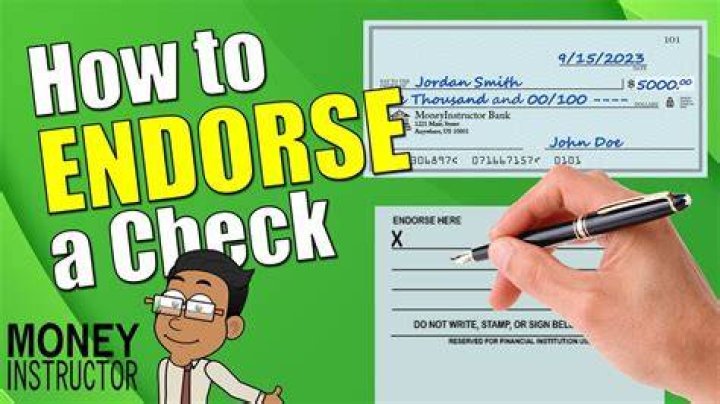 Do I Sign The Back Of A Check