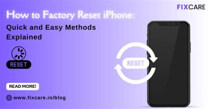 Factory reset phone - How To Discuss