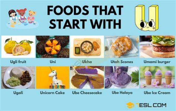 Foods That Start With The Letter U