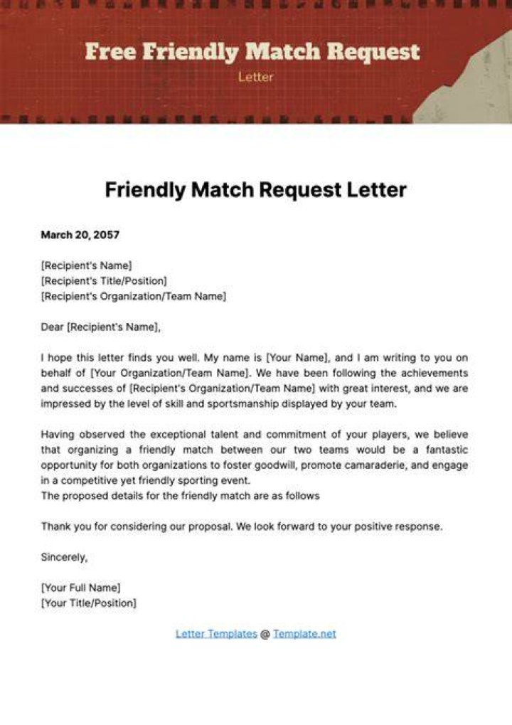 Friendly match - How To Discuss