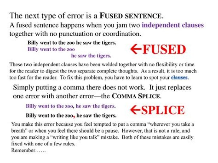 Fused sentence - How To Discuss