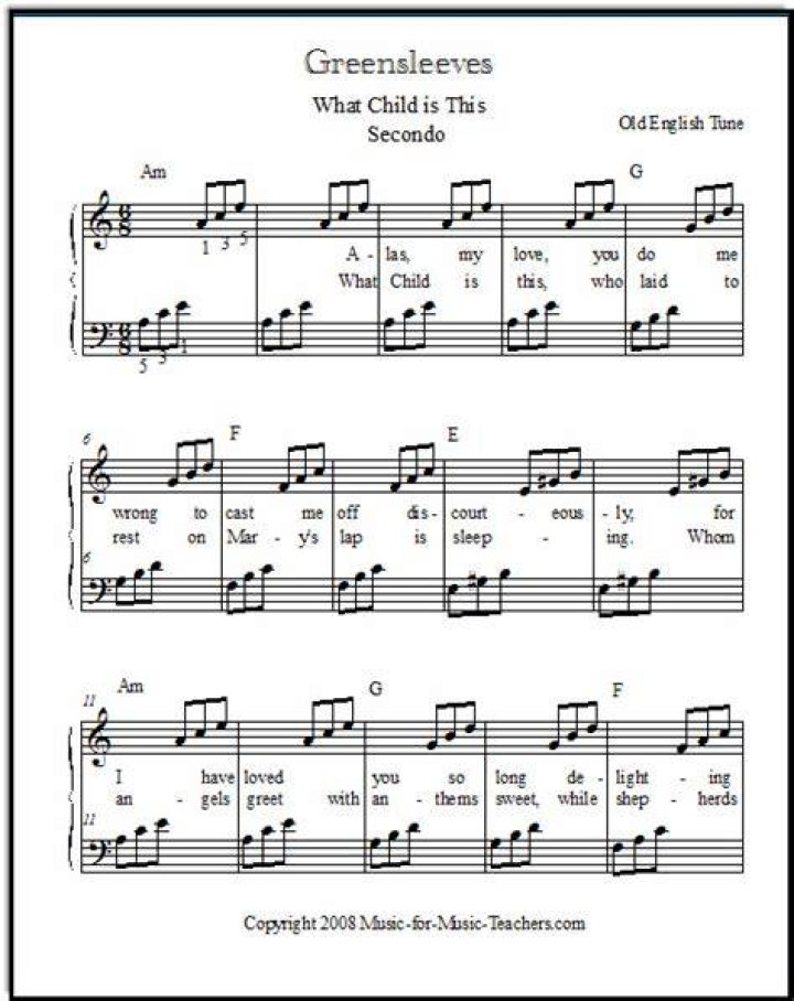 Greensleeves Christmas Song - How To Discuss