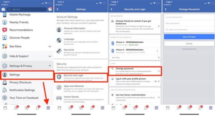 How do i change my facebook password