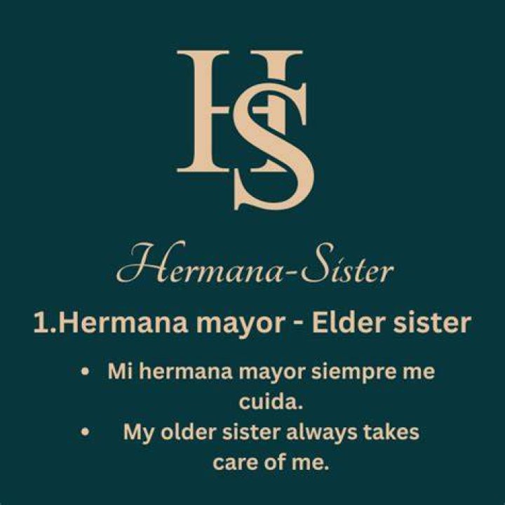 How Do You Say Sister In Spanish