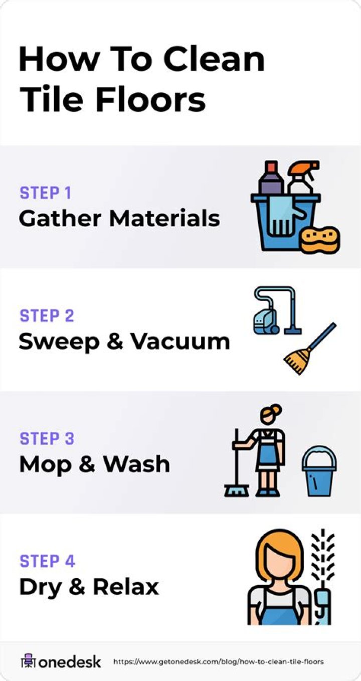 How to clean tile floors