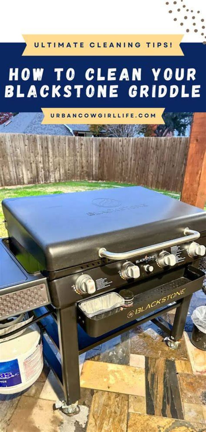How to clean your Blackstone griddle