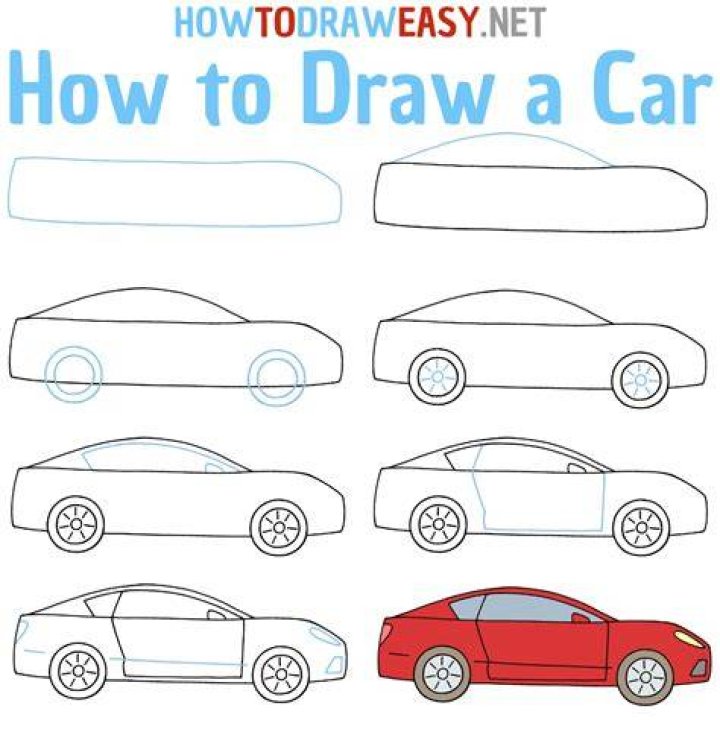 How to draw a car