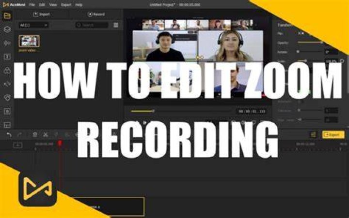 How to edit a zoom recording