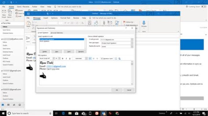 How to edit signature in outlook