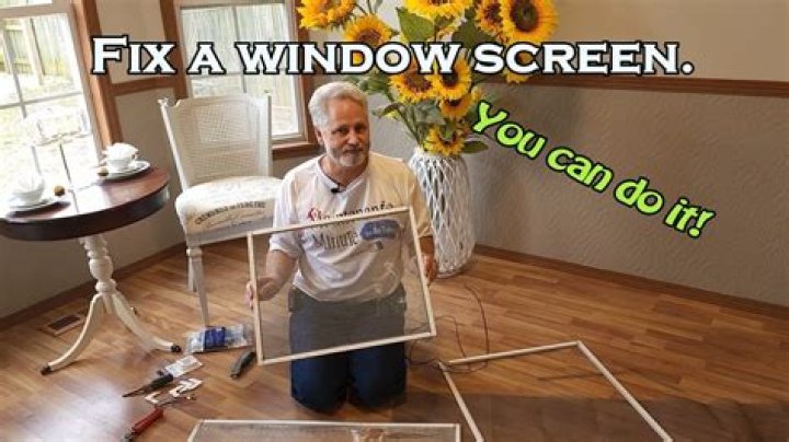 How to fix window screen