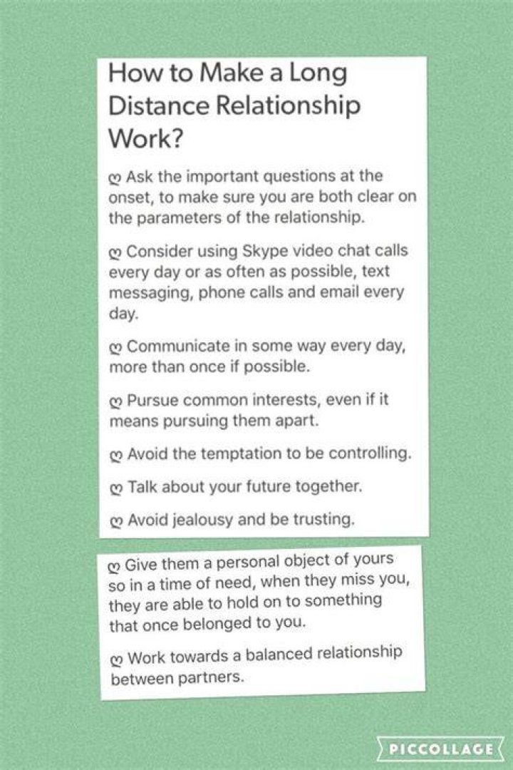 How to Make a Long Distance Relationship Work ?