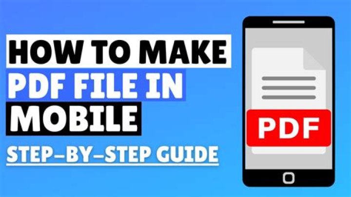 How to make a pdf
