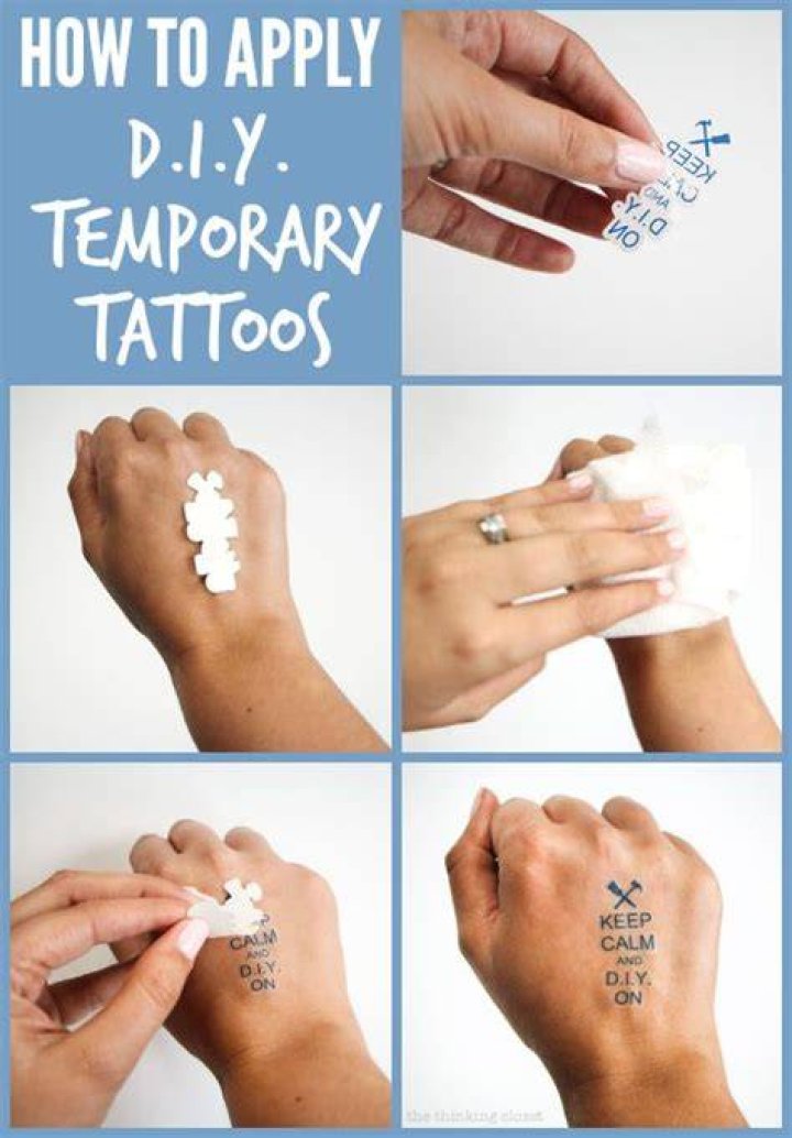 How To Remove Temporary Tattoos
