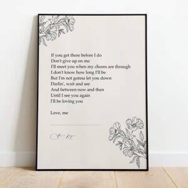 If You Get There Before I Do Lyrics