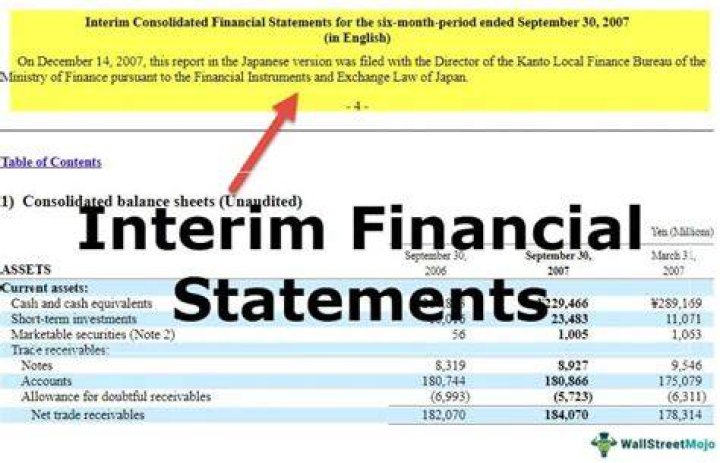 Interim Profit Statement - How To Discuss