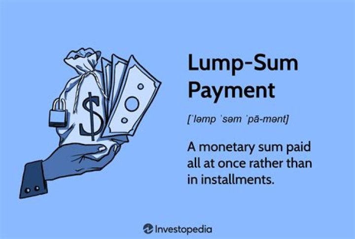 Lump sum payment - How To Discuss