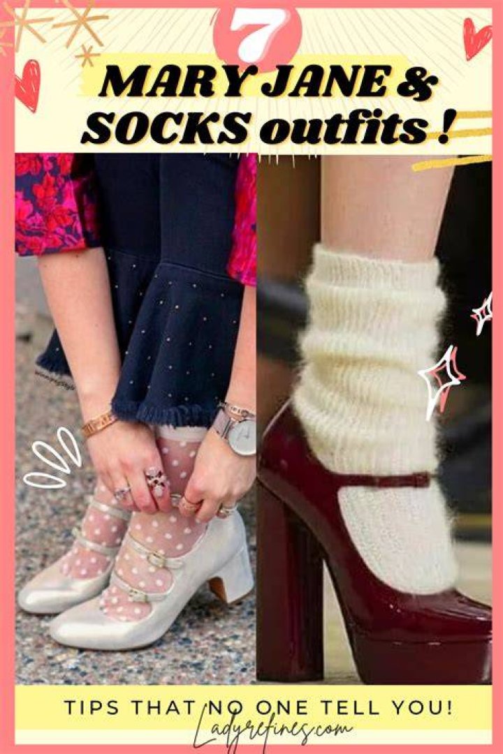 Mary Jane Shoes With Socks