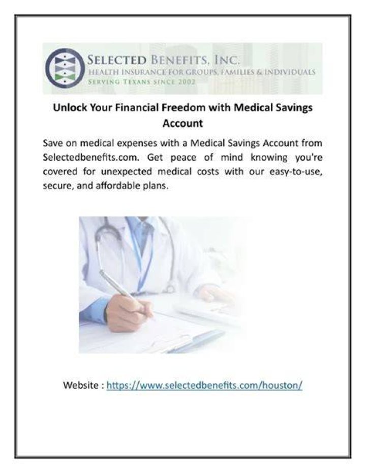 Medical savings account - How To Discuss