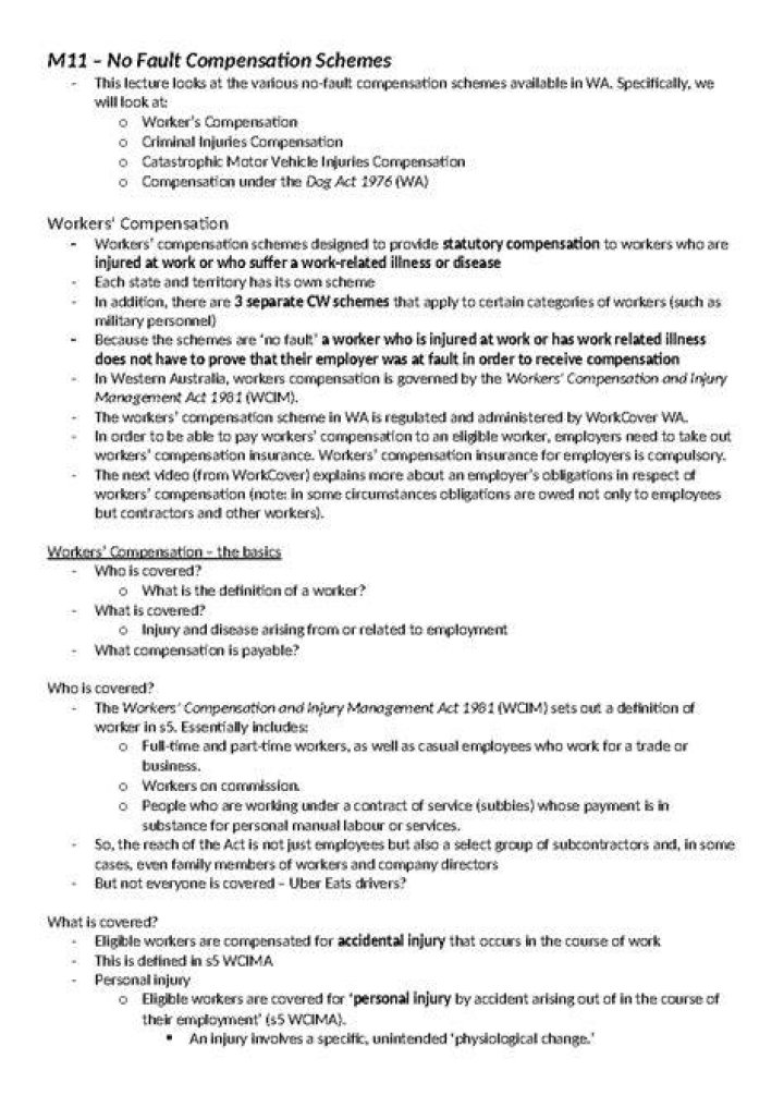 No fault compensation - How To Discuss