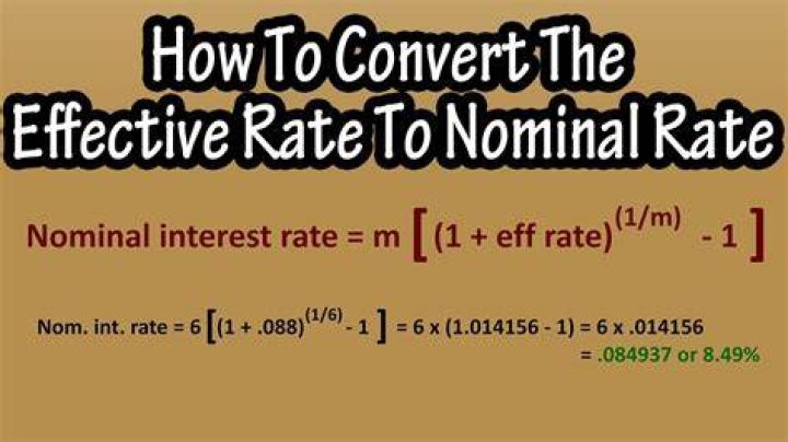 Nominal rate - How To Discuss