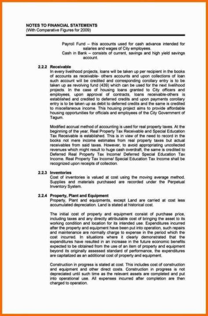 Notes to the financial statements