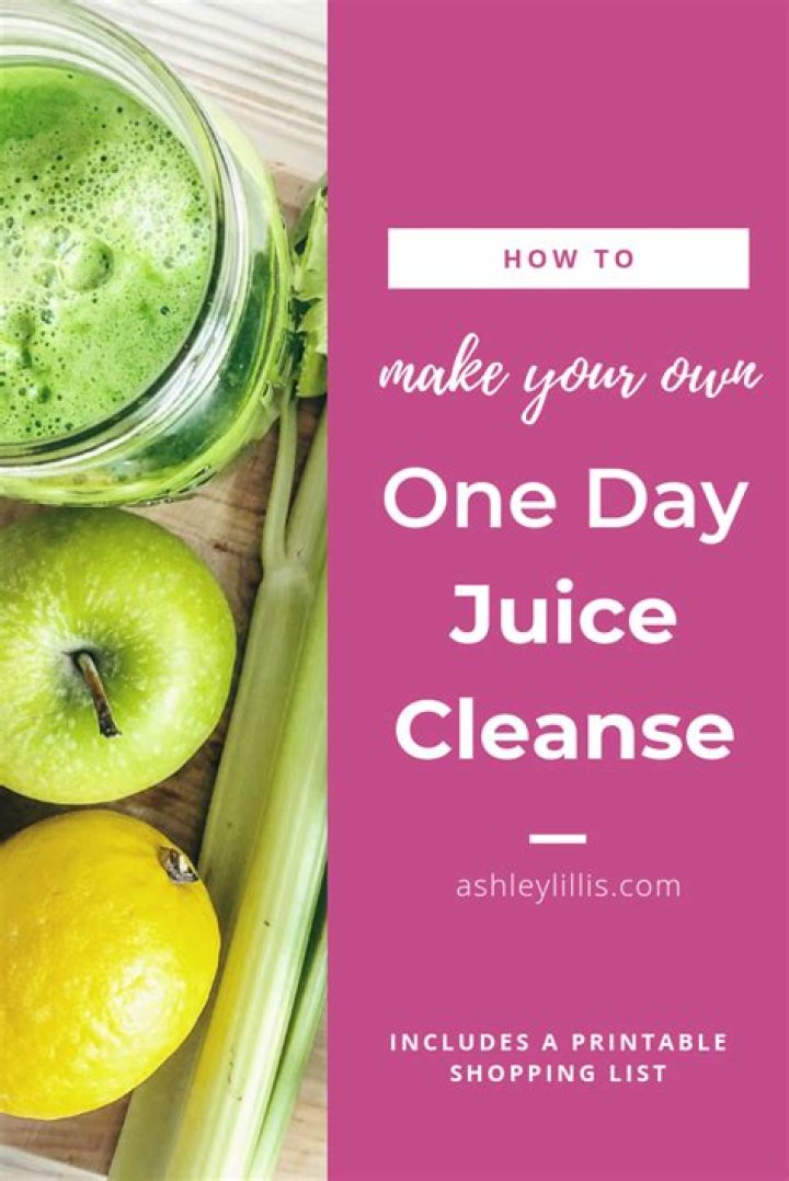 One day juice cleanse - How To Discuss