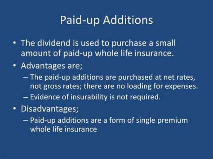 Paid-up Additions - How To Discuss