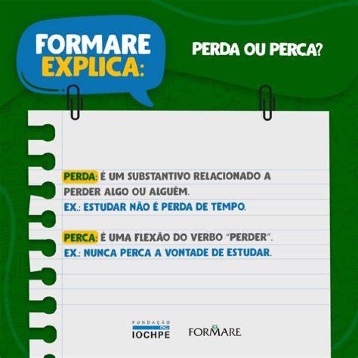 Perda Ou Perca - How To Discuss