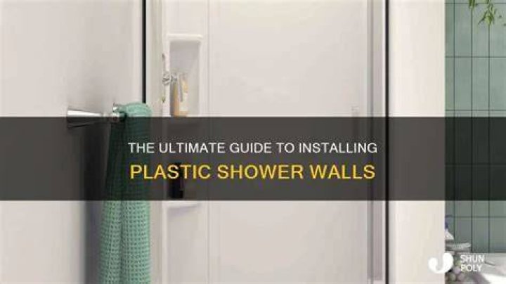 Plastic shower walls - How To Discuss