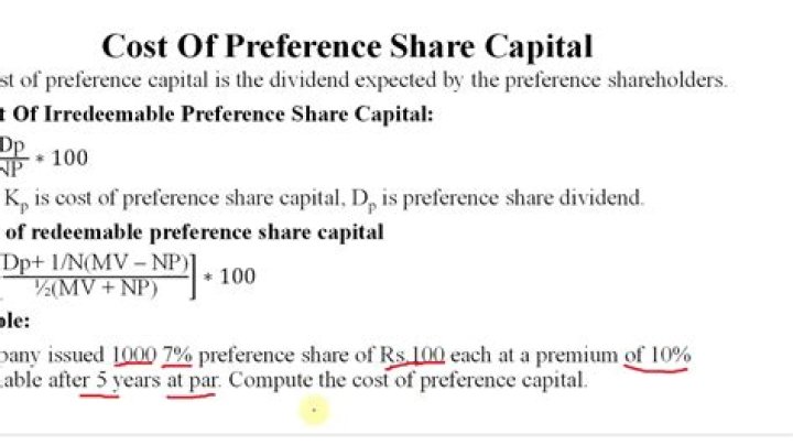 Preference share capital - How To Discuss