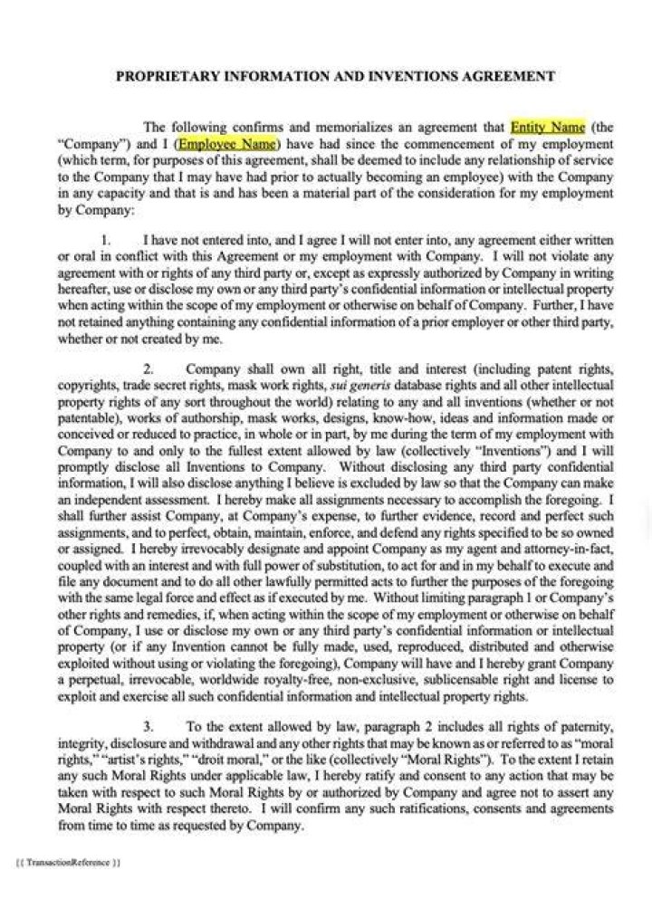 Proprietary information - How To Discuss