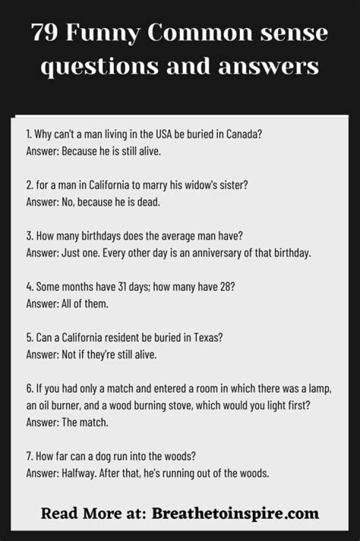 Questions That Make No Sense