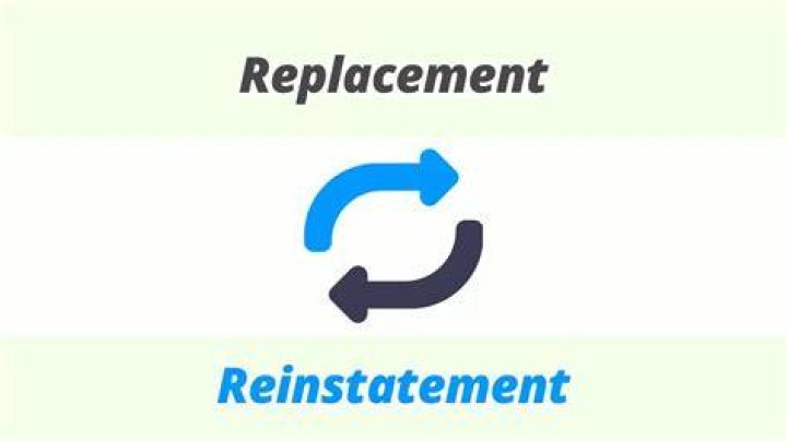 REINSTATEMENT AND/OR REPLACEMENT - How To Discuss