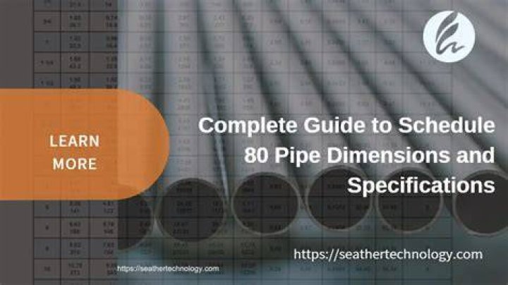 Schedule 80 pipe - How To Discuss