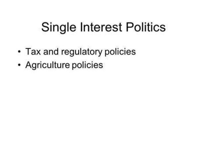 Single Interest Policy - How To Discuss