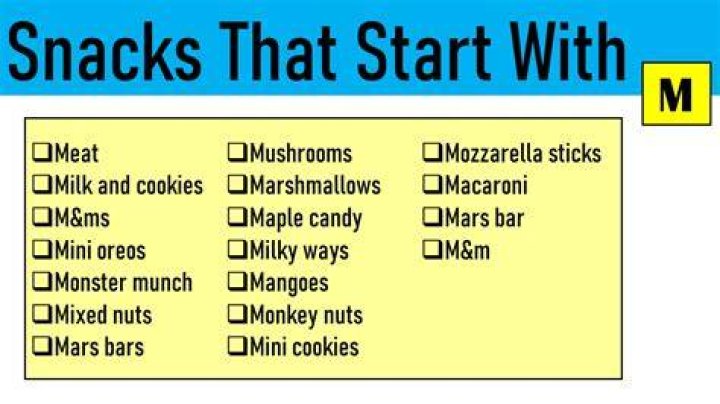 Snacks That Start With M