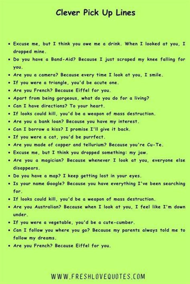Tire Pick Up Lines - How To Discuss