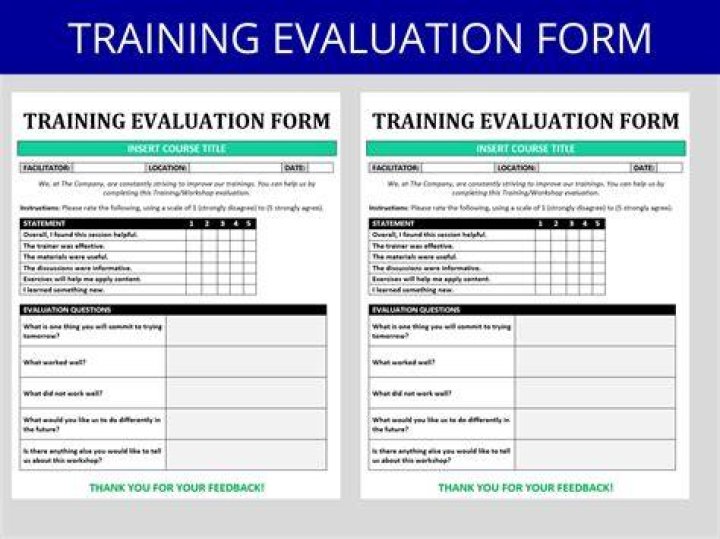 Training evaluation - How To Discuss