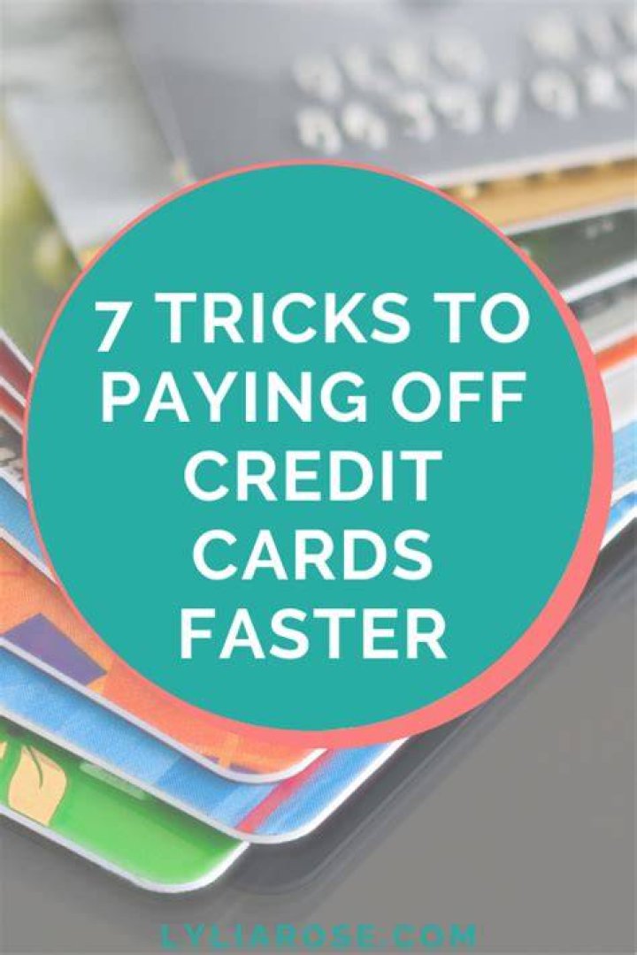 Tricks to paying off credit cards
