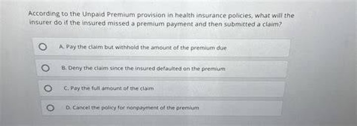 Unpaid premium provision - How To Discuss